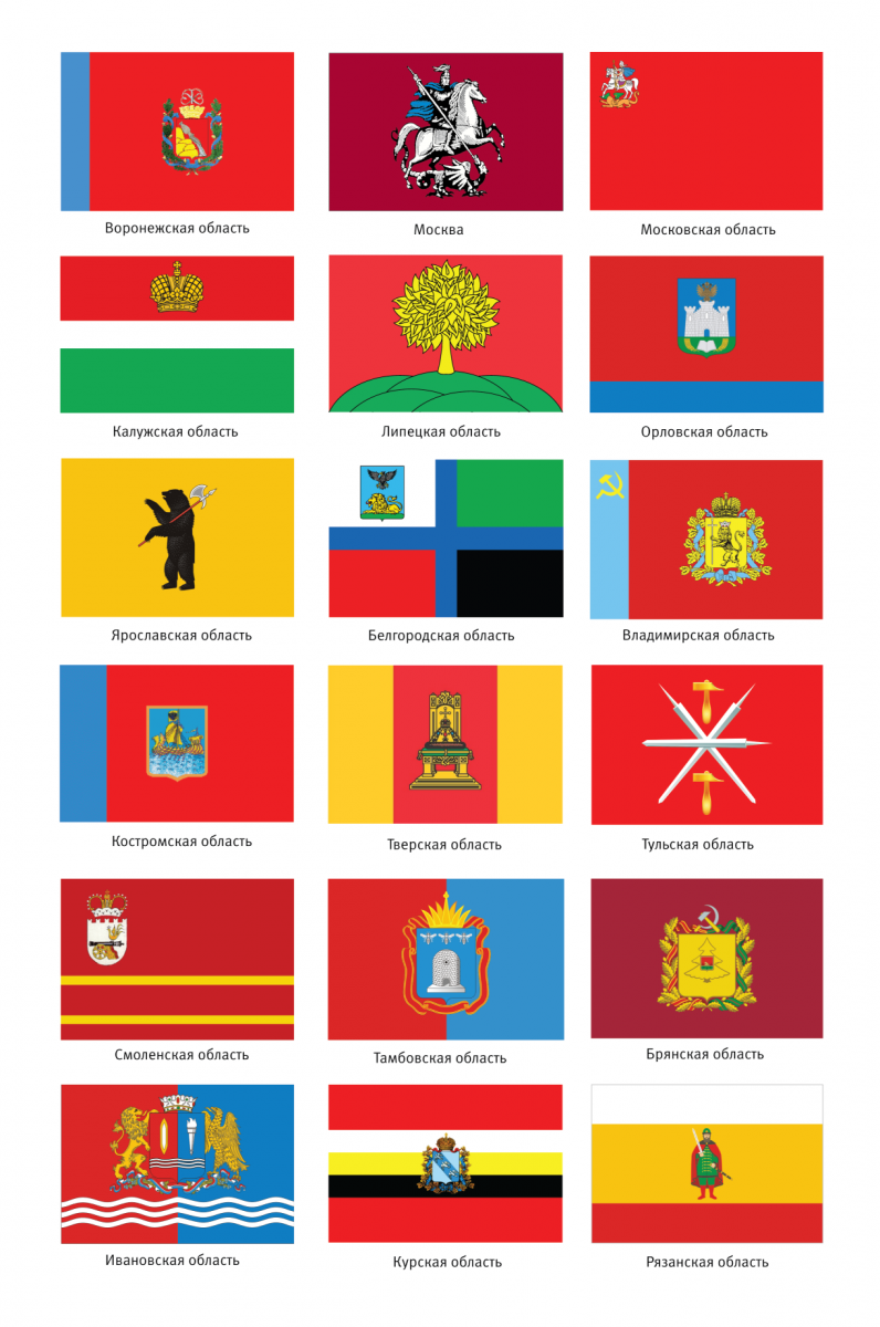 Флаги Областей России Фото